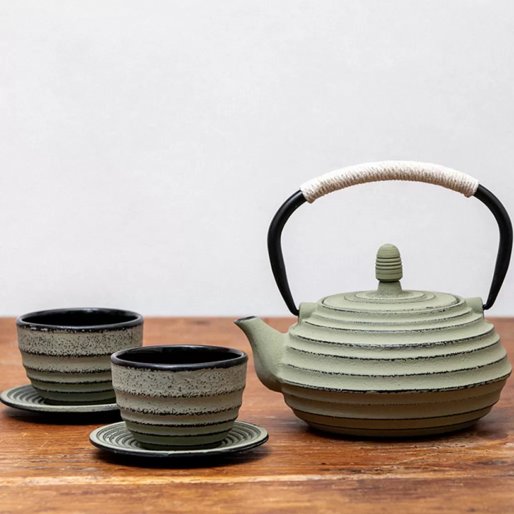Terza Luna Tazze Da Tè E Tisane^Cast iron cup with saucer