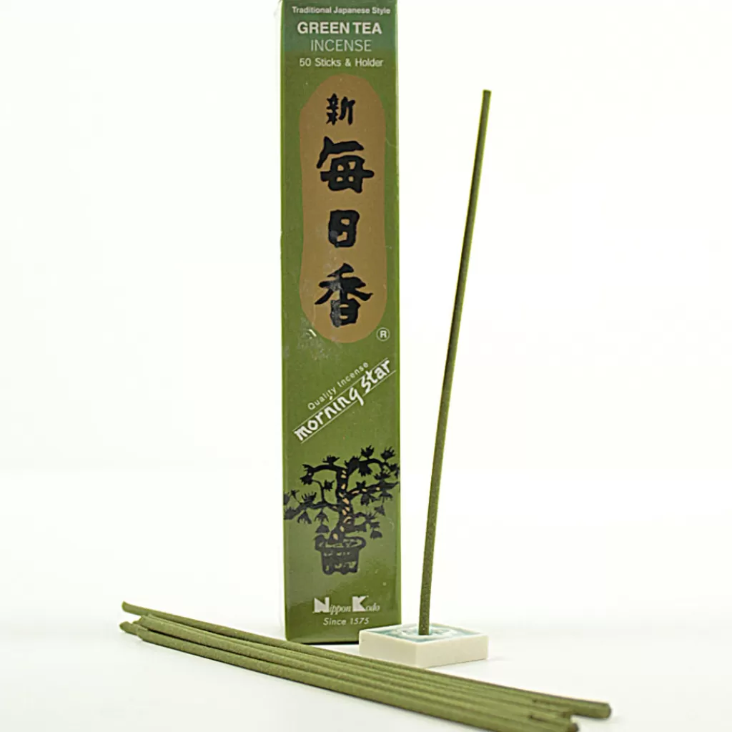 Terza Luna Incensi Giapponesi^Green tea Japanese incense morning star