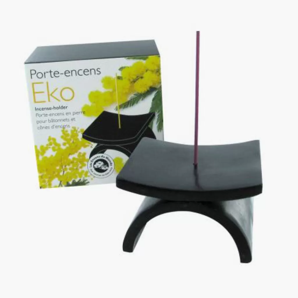 Terza Luna Brucia Incensi^Incense holder for sticks or black stone
