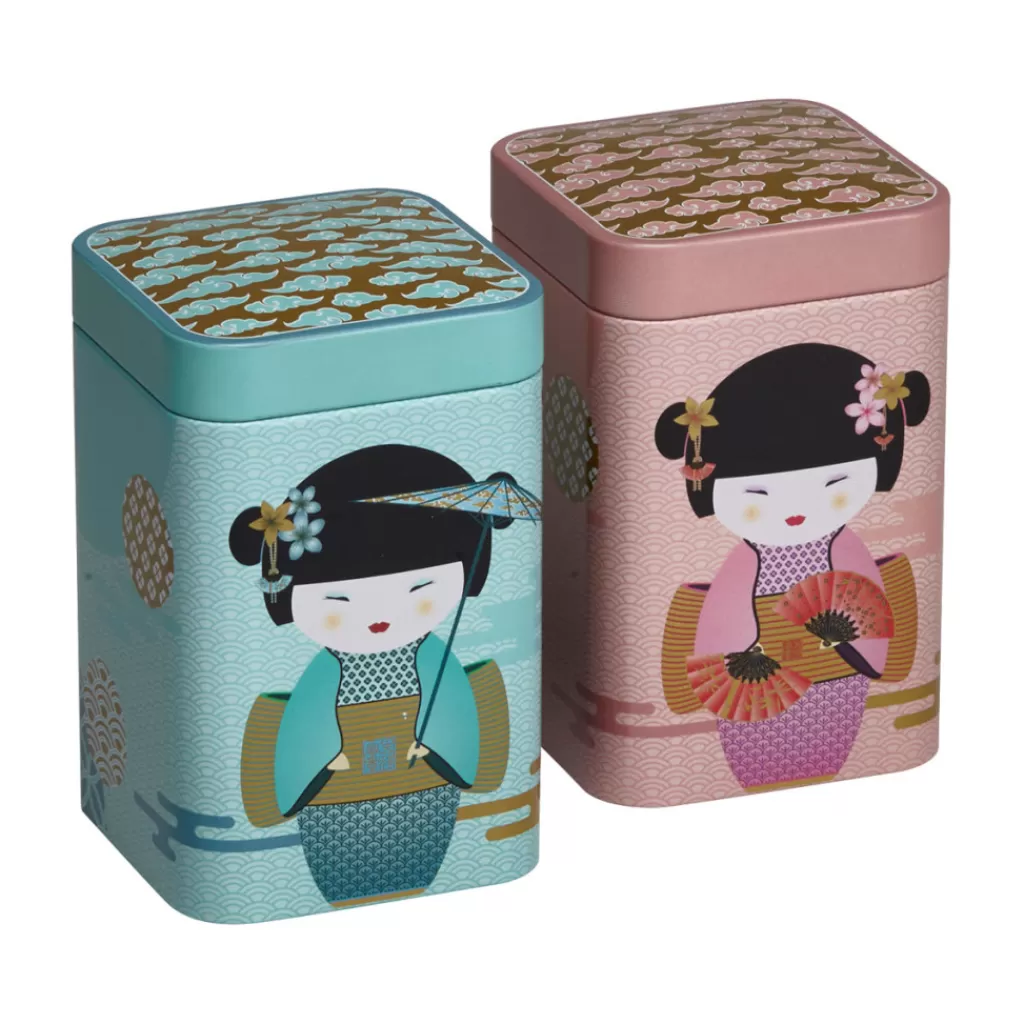Terza Luna Scatole Per Il Tè^New little geisha quadrate