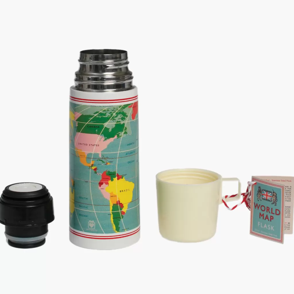 Terza Luna Thermos Tisane, Tè E Caffè^World Map Tea Thermos